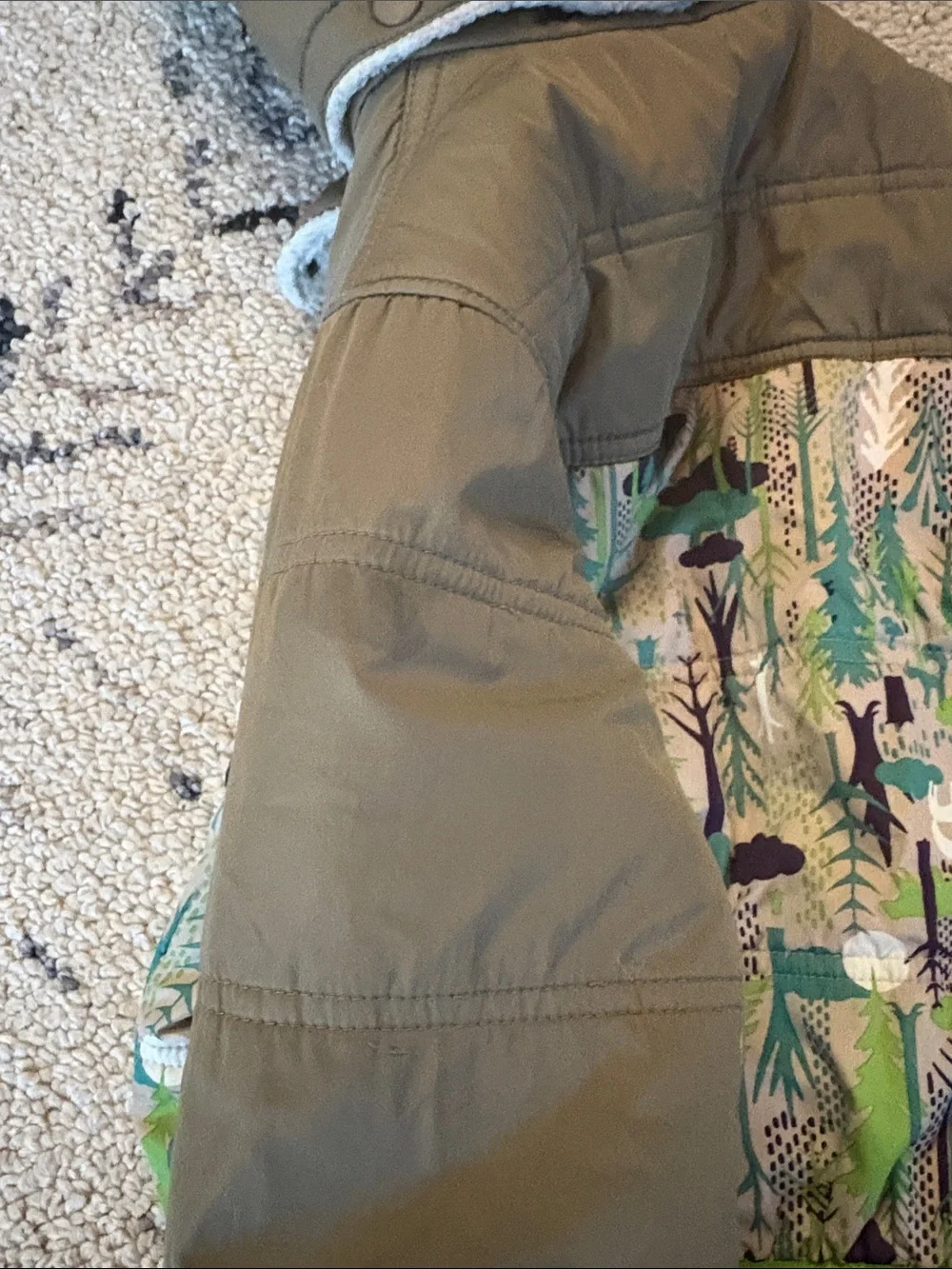 Patagonia Baby/Toddler Snow Set Jacket + Bibs 2T Forest Print